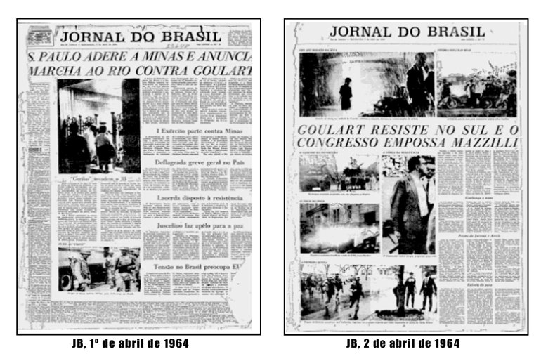 Nas manchetes do Jornal do Brasil (e nos demais diários), a constatação de que, apesar das manobras golpistas, João Goulart seguia presidente