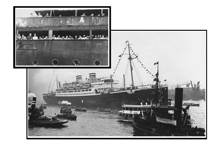 St. Louis no porto de Havana, em junho de 1939, e seus passageiros desesperançados