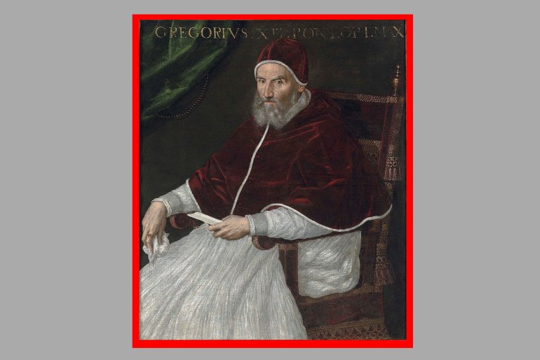 Papa Gregório XIII, pela pintora Lavinia Fontana (1552/1614)